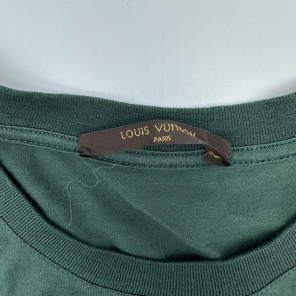 Louis Vuitton LV Tee Shirt Green Size Large 100% Authentic. - Picture 3 of 5